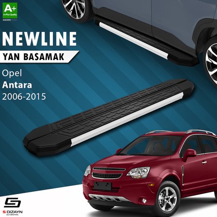 S-Dizayn Opel Antara NewLine Aluminyum Yan Basamak 183 Cm 2006-2015 A+ Kalite