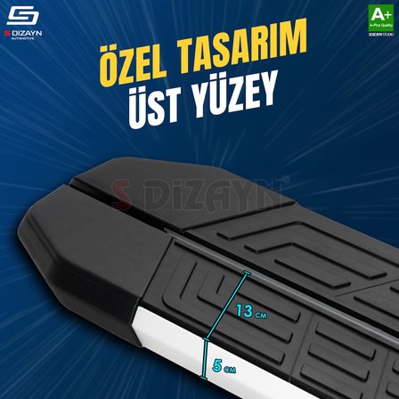S-Dizayn Opel Antara NewLine Aluminyum Yan Basamak 183 Cm 2006-2015 A+ Kalite