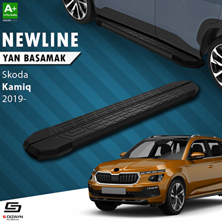 S-Dizayn Skoda Kamiq NewLine Siyah Yan Basamak 183 Cm 2019 Üzeri A+ Kalite