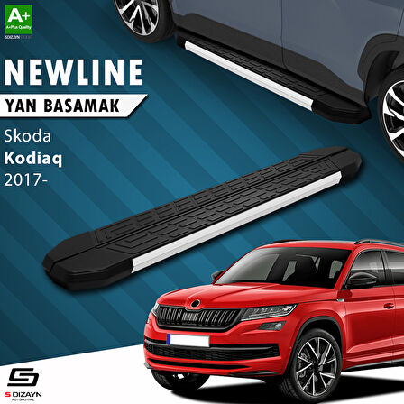 S-Dizayn Skoda Kodiaq NewLine Aluminyum Yan Basamak 193 Cm 2017 Üzeri A+ Kalite