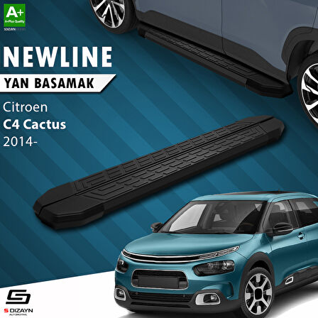 S-Dizayn Citroen C4 Cactus NewLine Siyah Yan Basamak 183 Cm 2014 Üzeri A+ Kalite
