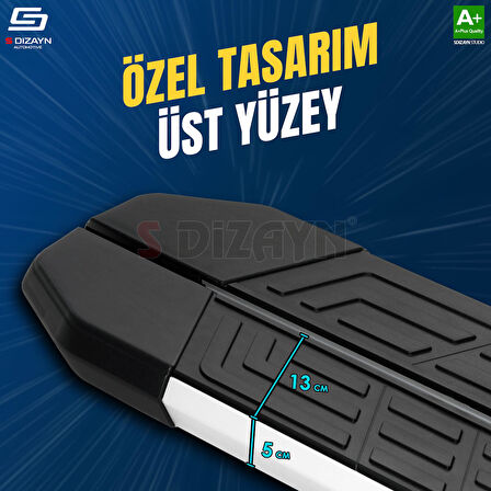 S-Dizayn Fiat Freemont NewLine Aluminyum Yan Basamak 183 Cm 2010-2020 A+ Kalite