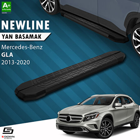 S-Dizayn Mercedes GLA X156 NewLine Siyah Yan Basamak 183 Cm 2013-2020 A+ Kalite
