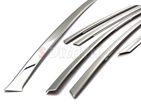 S-Dizayn Ford Focus 3 HB Krom Cam Üst Çıtası 8 Prç 2011-2018