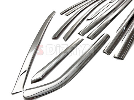 S-Dizayn Ford Focus 3 SD Krom Cam Çerçevesi 16 Prç 2011-2018 A+ Kalite