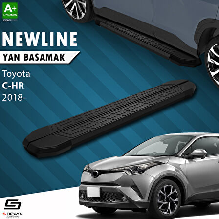 S-Dizayn Toyota C-HR NewLine Siyah Yan Basamak 173 Cm 2018-2023 A+ Kalite