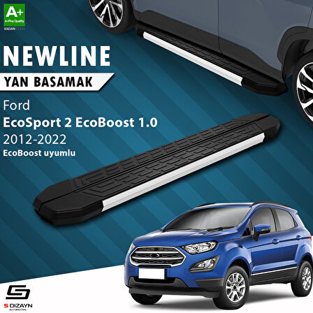 S-Dizayn Ford EcoSport 2 EcoBoost 1.0 NewLine Aluminyum Yan Basamak 173 Cm 2012-2022 A+ Kalite