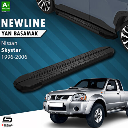 S-Dizayn Nissan Skystar Pick-Up NewLine Siyah Yan Basamak 193 Cm 1996-2006 A+ Kalite