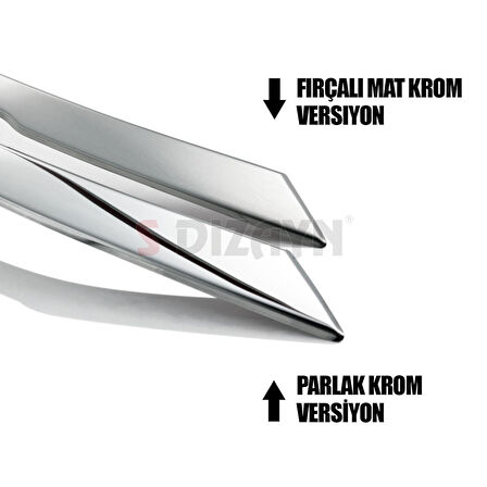 S-Dizayn VW Tiguan Krom Ön Tampon Çıtası 2020-2024 (Parlak Krom)