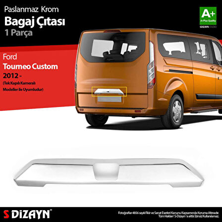 S-Dizayn Ford Tourneo Custom Krom Bagaj Çıtası 2012-2023 (Kameralı)