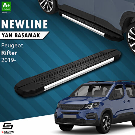 S-Dizayn Peugeot Rifter NewLine Krom Yan Basamak 203 Cm 2019 Üzeri A+ Kalite