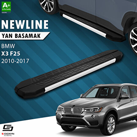 S-Dizayn Bmw X3 F25 NewLine Aluminyum Yan Basamak 193 Cm 2010-2017 A+ Kalite