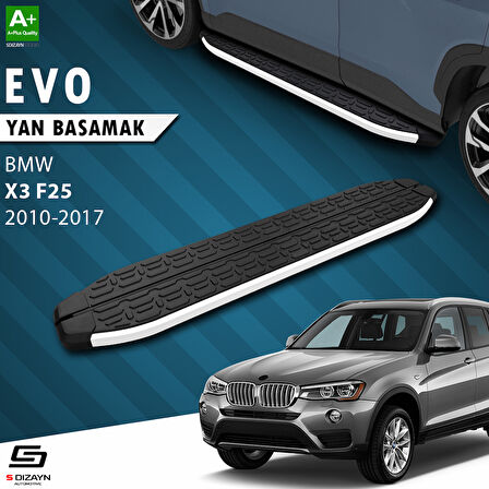 S-Dizayn Bmw X3 F25 Evo Aluminyum Yan Basamak 193 Cm 2010-2017 A+ Kalite