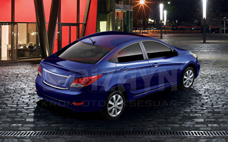 S-Dizayn Hyundai Accent Blue Krom Bagaj Alt Çıta 2011-2017