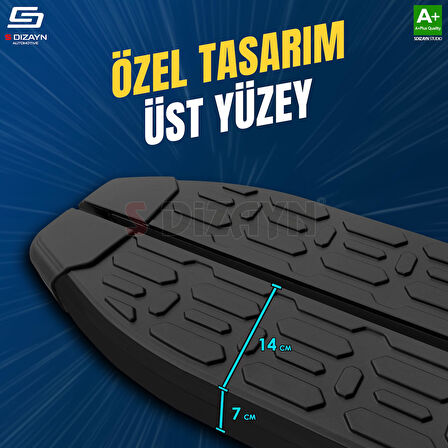 S-Dizayn Opel Crossland X Evo Siyah Yan Basamak 173 Cm 2017 Üzeri A+ Kalite