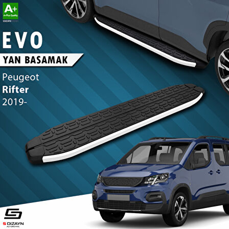 S-Dizayn Peugeot Rifter Evo Aluminyum Yan Basamak 203 Cm 2019 Üzeri A+ Kalite