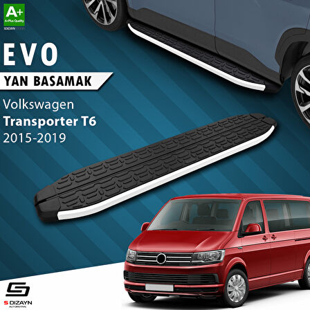 S-Dizayn VW Transporter T6 Uzun Şase Evo Aluminyum Yan Basamak 253 Cm 2015-2019 A+ Kalite