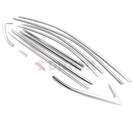 S-Dizayn Skoda Octavia A8 Sedan Krom Cam Çerçevesi 12 Prç. 2020 Üzeri A+ Kalite