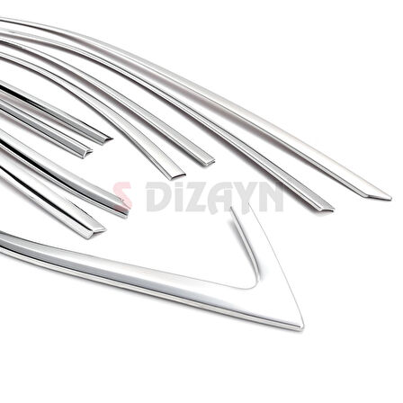 S-Dizayn Skoda Octavia A8 Sedan Krom Cam Çerçevesi 12 Prç. 2020 Üzeri A+ Kalite