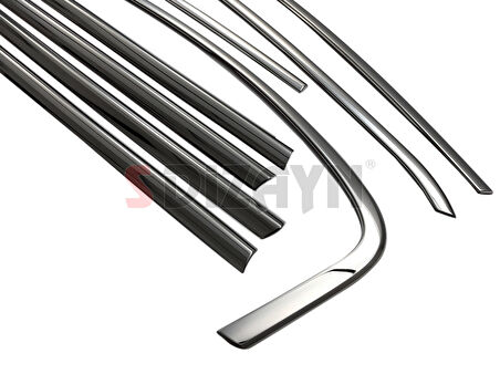 S-Dizayn Fiat Egea Cross Krom Cam Çerçevesi 8 Prç. 2020 Üzeri A+ Kalite