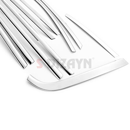 S-Dizayn Hyundai Bayon Krom Cam Çerçevesi 14 Prç. 2021-2024 A+ Kalite