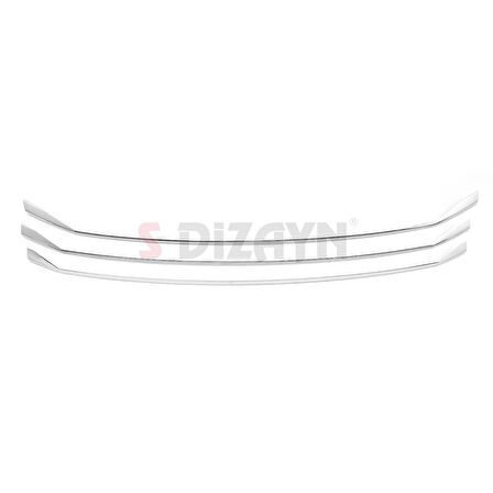S-Dizayn VW Transporter T6.1 Krom Ön Panjur Alt Çıtası 3 Prç. 2020 Üzeri