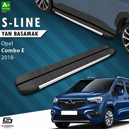 S-Dizayn Opel Combo E S-Line Aluminyum Yan Basamak 203 Cm 2018 Üzeri A+ Kalite