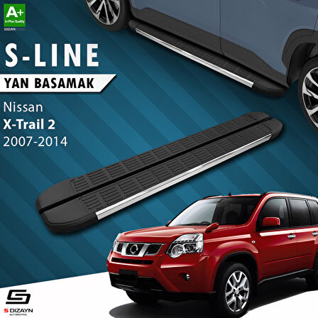 S-Dizayn Nissan X-Trail T31 S-Line Krom Yan Basamak 173 Cm 2007-2014 A+ Kalite