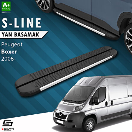 S-Dizayn Peugeot Boxer 3 Kısa Şase S-Line Aluminyum Yan Basamak 203 Cm 2006 Üzeri A+ Kalite