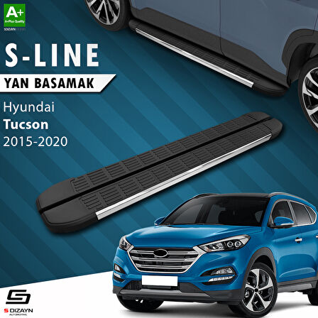 S-Dizayn Hyundai Tucson 3 S-Line Krom Yan Basamak 173 Cm 2015-2020 A+ Kalite