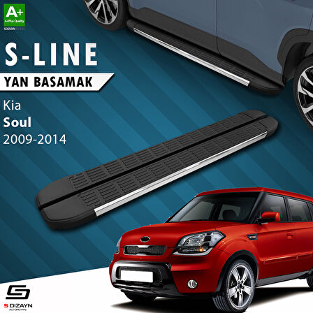 S-Dizayn Kia Soul S-Line Krom Yan Basamak 173 Cm 2009-2014 A+ Kalite