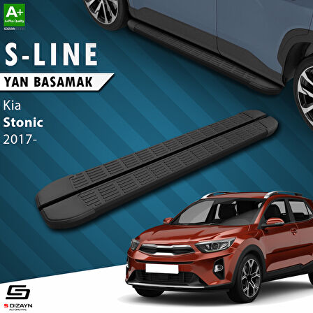 S-Dizayn Kia Stonic S-Line Siyah Yan Basamak 173 Cm 2017 Üzeri A+ Kalite