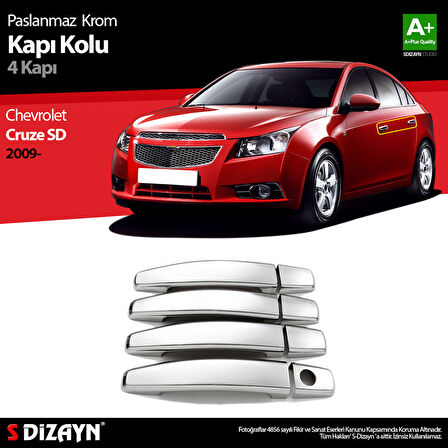 S-Dizayn Chevrolet Cruze SD Krom Kapı Kolu 4 Kapı 2009-2019
