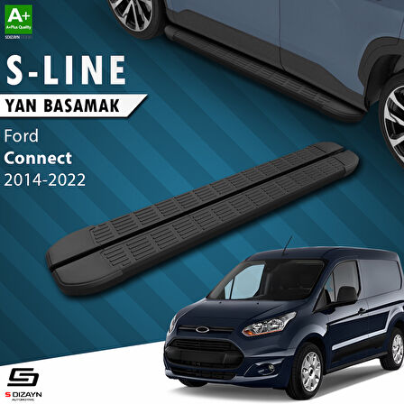 S-Dizayn Ford Connect 2 S-Line Siyah Yan Basamak 183 Cm 2014-2023 A+ Kalite