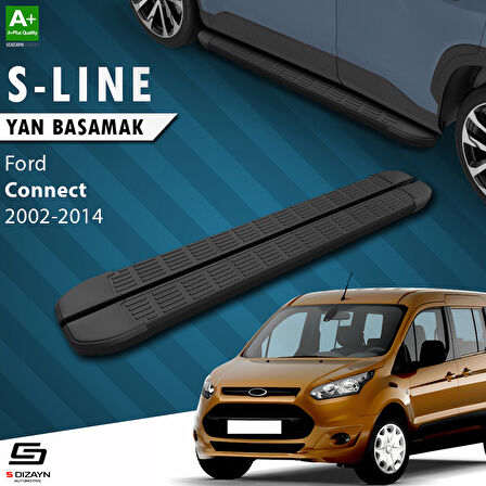 S-Dizayn Ford Connect S-Line Siyah Yan Basamak 183 Cm 2002-2014 A+ Kalite