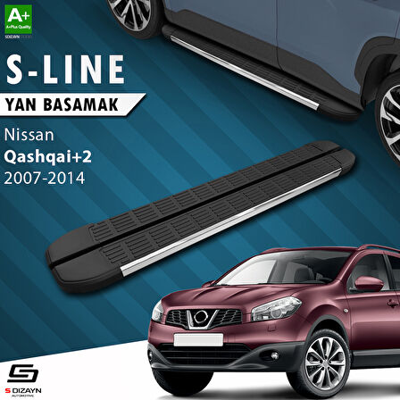 S-Dizayn Nissan Qashqai +2 S-Line Krom Yan Basamak 183 Cm 2007-2014 A+ Kalite