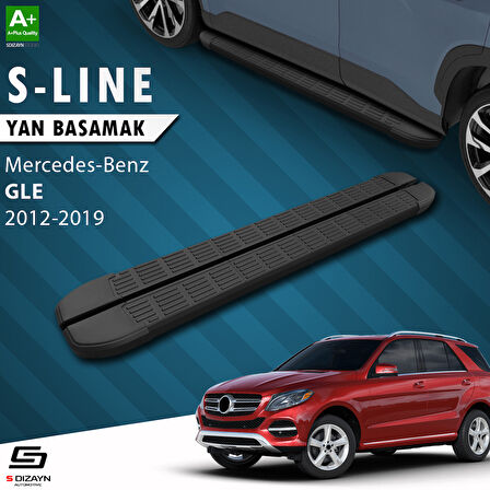 S-Dizayn GLE W166 S-Line Siyah Yan Basamak 193 Cm 2012-2019 A+ Kalite