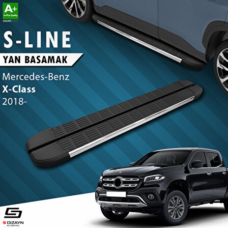 S-Dizayn X-Class S-Line Krom Yan Basamak 203 Cm 2018-2020 A+ Kalite