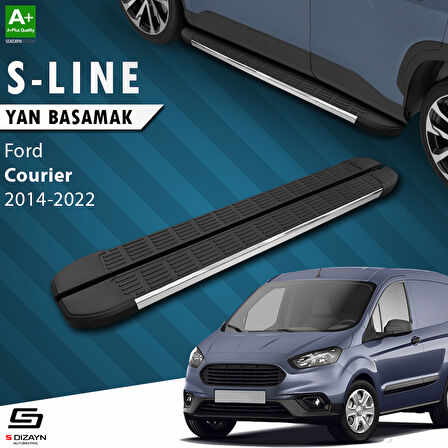 S-Dizayn Ford Courier S-Line Krom Yan Basamak 173 Cm 2014-2022 A+ Kalite