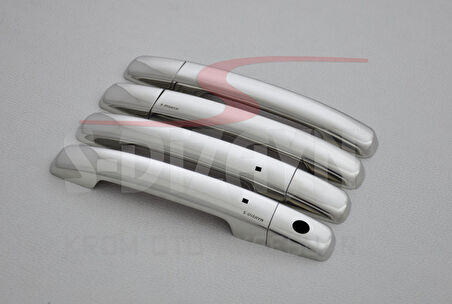 S-Dizayn Nissan Qashqai Krom Kapı Kolu 4 Kapı 2007-2010 (Sensörlü)