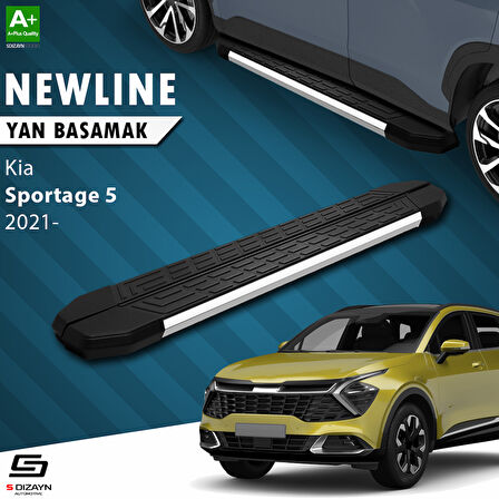 S-Dizayn Kia Sportage 5 NewLine Krom Yan Basamak 173 Cm 2021 Üzeri A+ Kalite