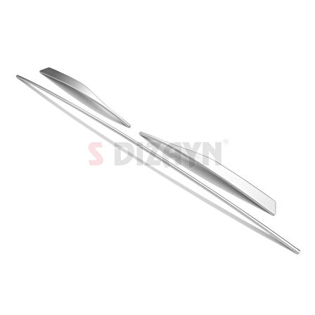 S-Dizayn VW Golf 8 HB Krom Ön Tampon Alt Çıtası 3 Prç. 2020-2024