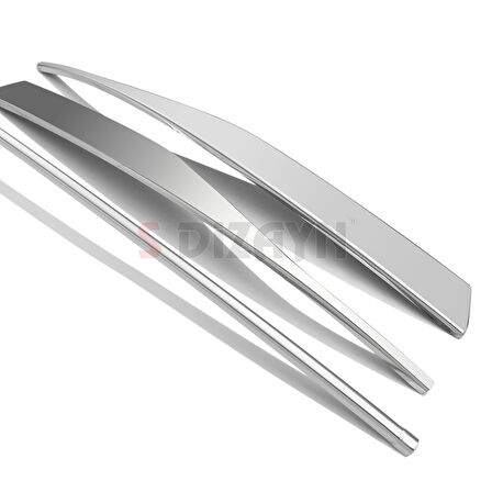 S-Dizayn VW Golf 8 HB Krom Ön Tampon Alt Çıtası 3 Prç. 2020-2024