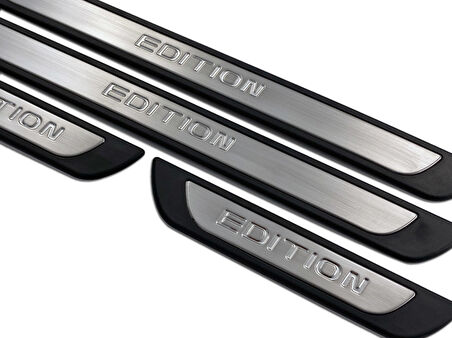 S-Dizayn VW Golf 8 HB Krom Kapı Eşik Koruması Edition Line 4 Prç. 2020-2024