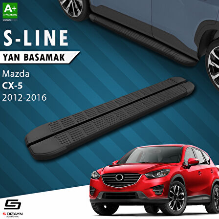 S-Dizayn Mazda CX-5 S-Line Siyah Yan Basamak 183 Cm 2012-2016 A+ Kalite