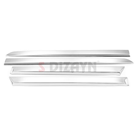 S-Dizayn Opel Astra H SD Krom Yan Kapı Çıtası 4 Prç 2008-2013