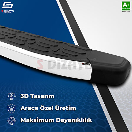 S-Dizayn Chery Omoda5 Evo Aluminyum Yan Basamak 183 Cm 2022 Üzeri A+ Kalite