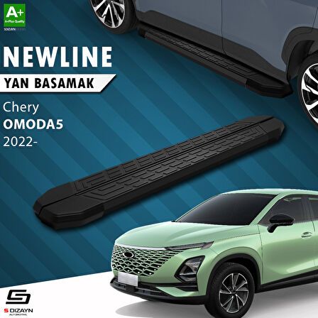 S-Dizayn Chery Omoda5 NewLine Siyah Yan Basamak 183 Cm 2022 Üzeri A+ Kalite