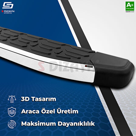 S-Dizayn Chery Tiggo7 Pro Evo Krom Yan Basamak 183 Cm 2022 Üzeri A+ Kalite