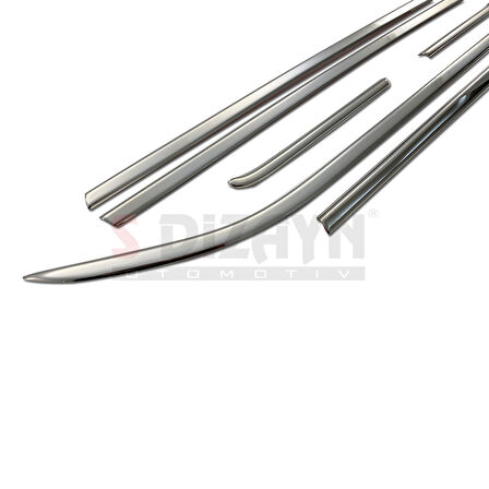 S-Dizayn Opel Corsa E Krom Cam Çıtası 6 Prç. 2015-2019